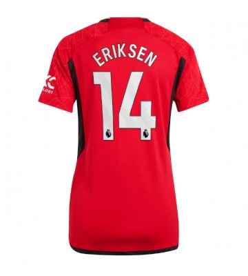 Manchester United Christian Eriksen #14 Replica Home Stadium Shirt for Women 2023-24 Short Sleeve